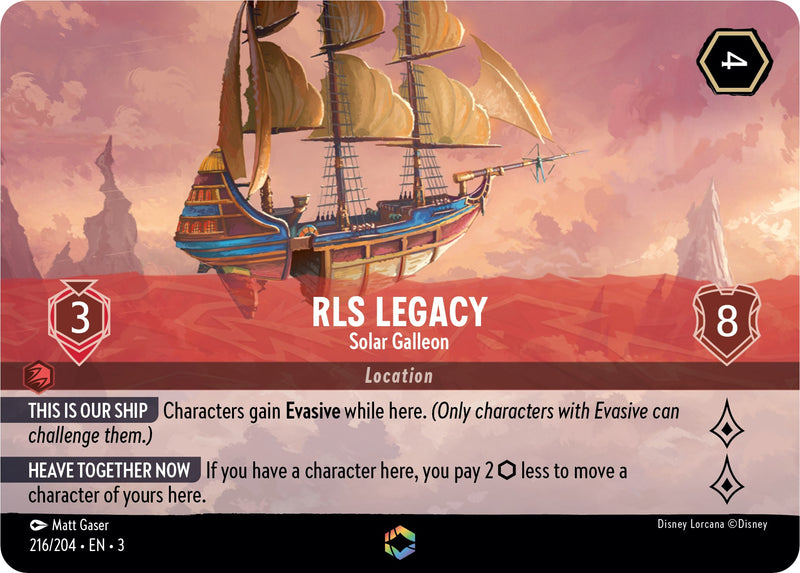 RLS Legacy - Solar Galleon (Enchanted) (216/204) [Into the Inklands] - The Mythic Store | 24h Order Processing