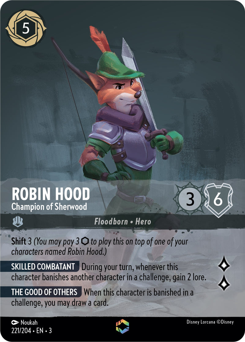 Robin Hood - Champion of Sherwood (Enchanted) (221/204) [Into the Inklands] - The Mythic Store | 24h Order Processing