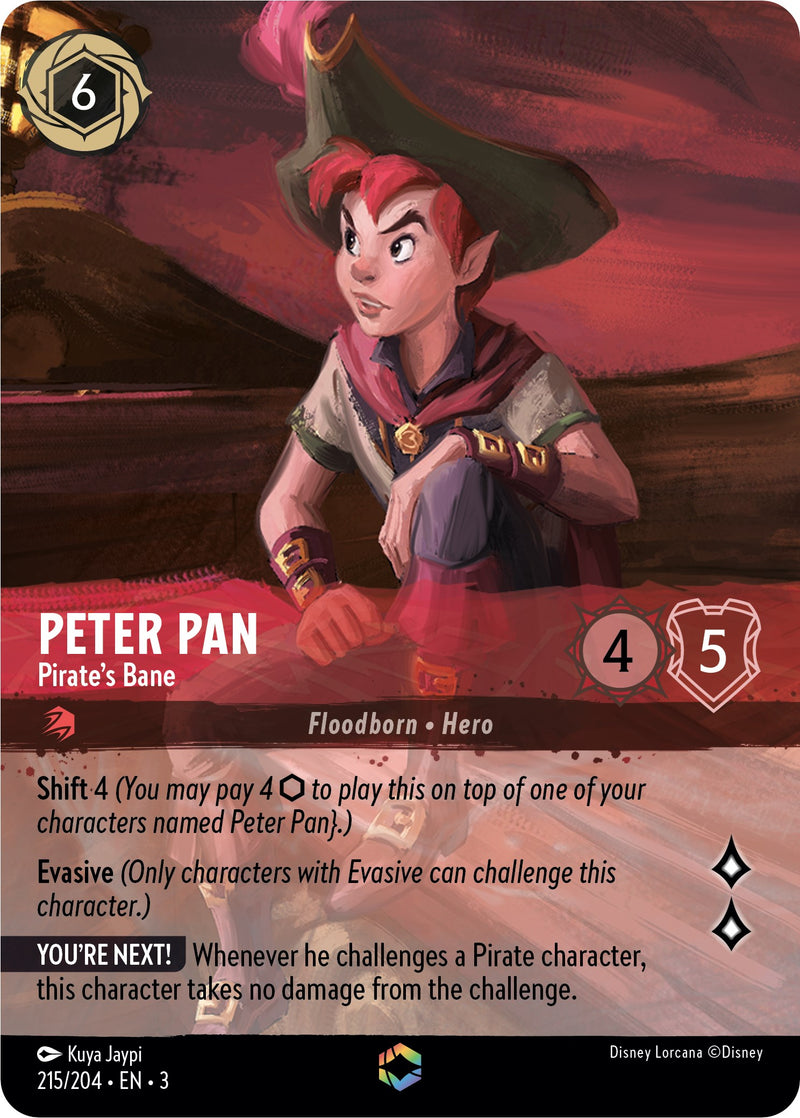 Peter Pan - Pirate's Bane (Enchanted) (215/204) [Into the Inklands] - The Mythic Store | 24h Order Processing