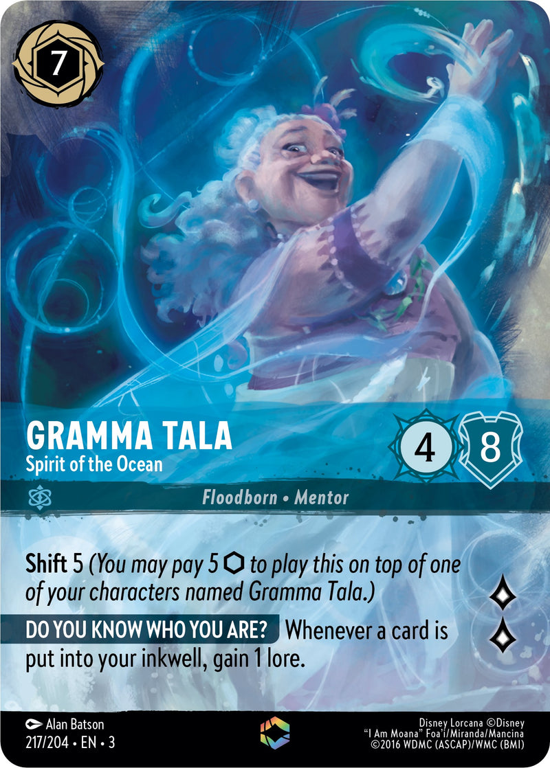 Gramma Tala - Spirit of the Ocean (Enchanted) (217/204) [Into the Inklands] - The Mythic Store | 24h Order Processing