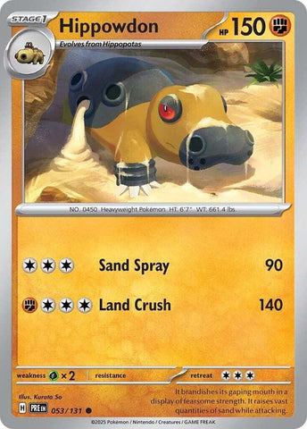 Hippowdon (053/131) [Scarlet & Violet: Prismatic Evolutions] - The Mythic Store | 24h Order Processing