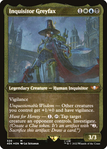 Inquisitor Greyfax (Display Commander) (Etched Foil) [Warhammer 40,000] - The Mythic Store | 24h Order Processing