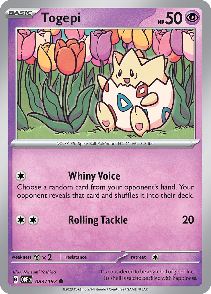 Togepi (083/197) [Scarlet & Violet: Obsidian Flames] - The Mythic Store | 24h Order Processing