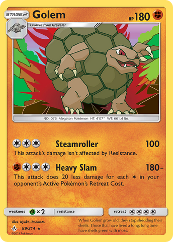 Golem (89/214) [Sun & Moon: Unbroken Bonds] - The Mythic Store | 24h Order Processing