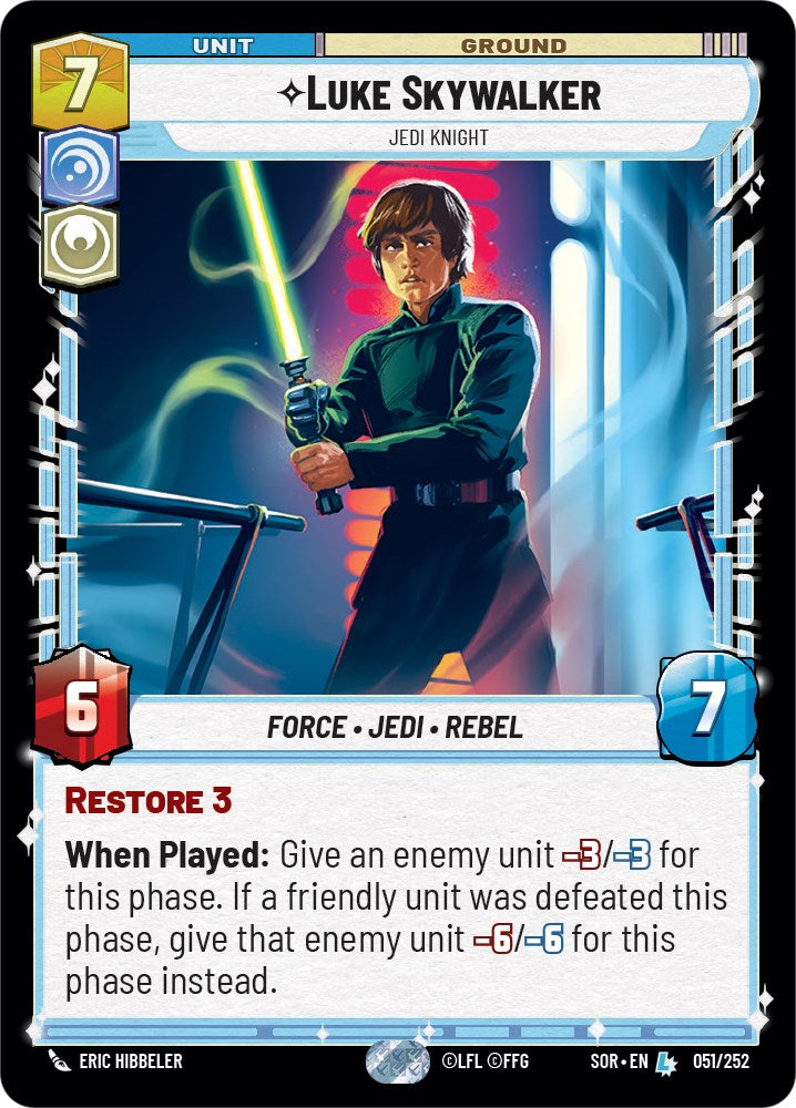 Luke Skywalker - Jedi Knight (051/252) [Spark of Rebellion] - The Mythic Store | 24h Order Processing