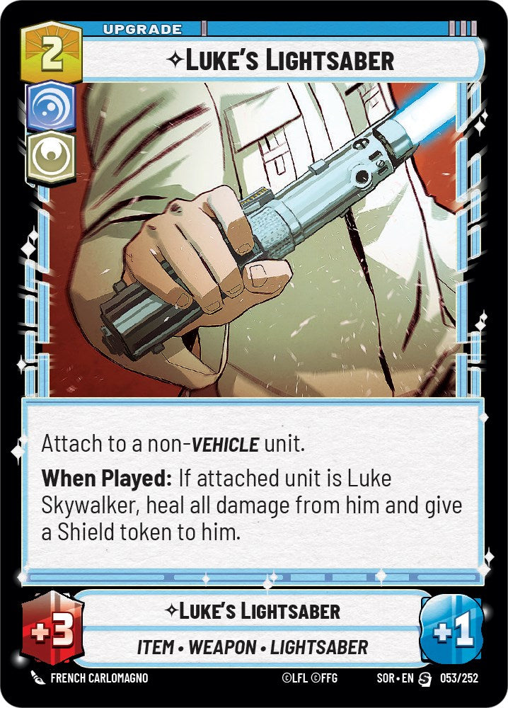 Luke's Lightsaber (053/252) [Spark of Rebellion] - The Mythic Store | 24h Order Processing