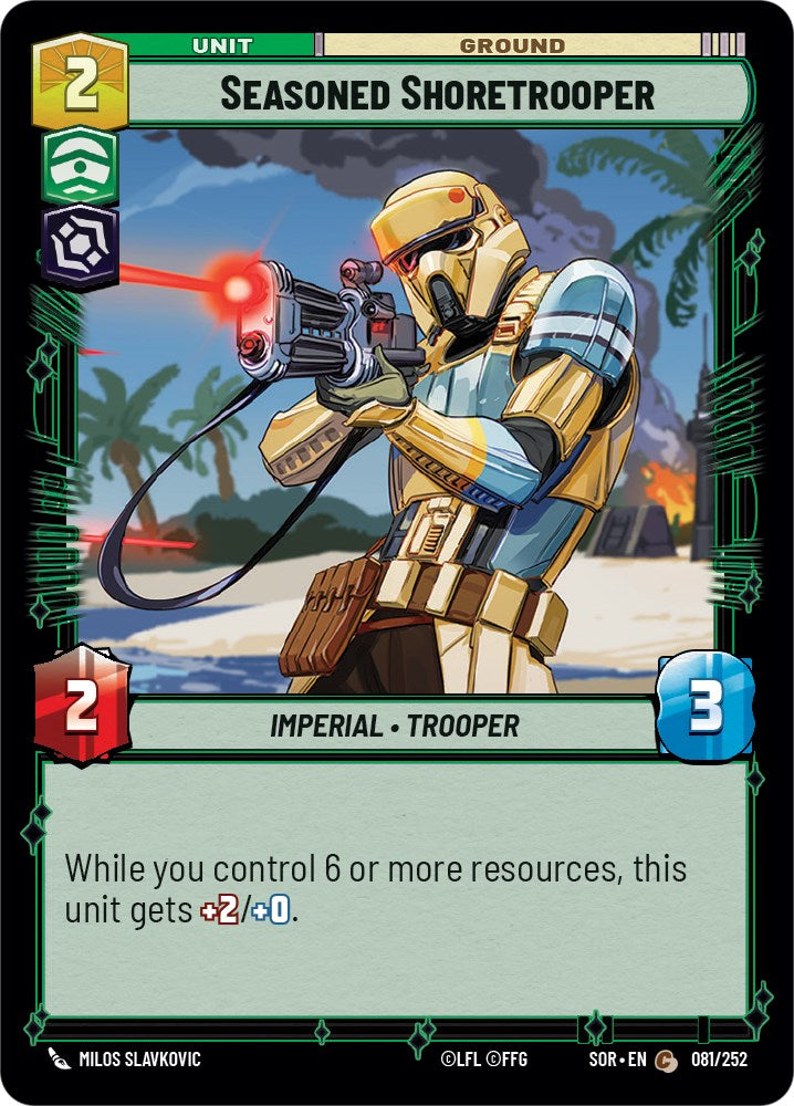 Seasoned Shoretrooper (081/252) [Spark of Rebellion] - The Mythic Store | 24h Order Processing