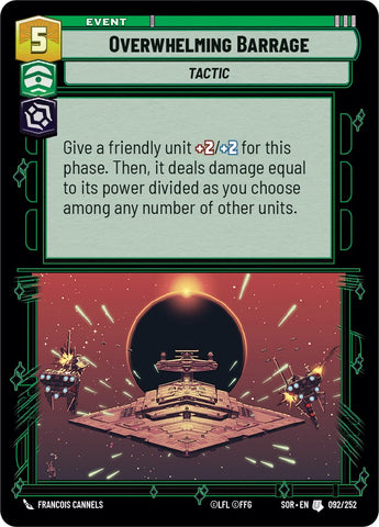 Overwhelming Barrage (092/252) [Spark of Rebellion] - The Mythic Store | 24h Order Processing