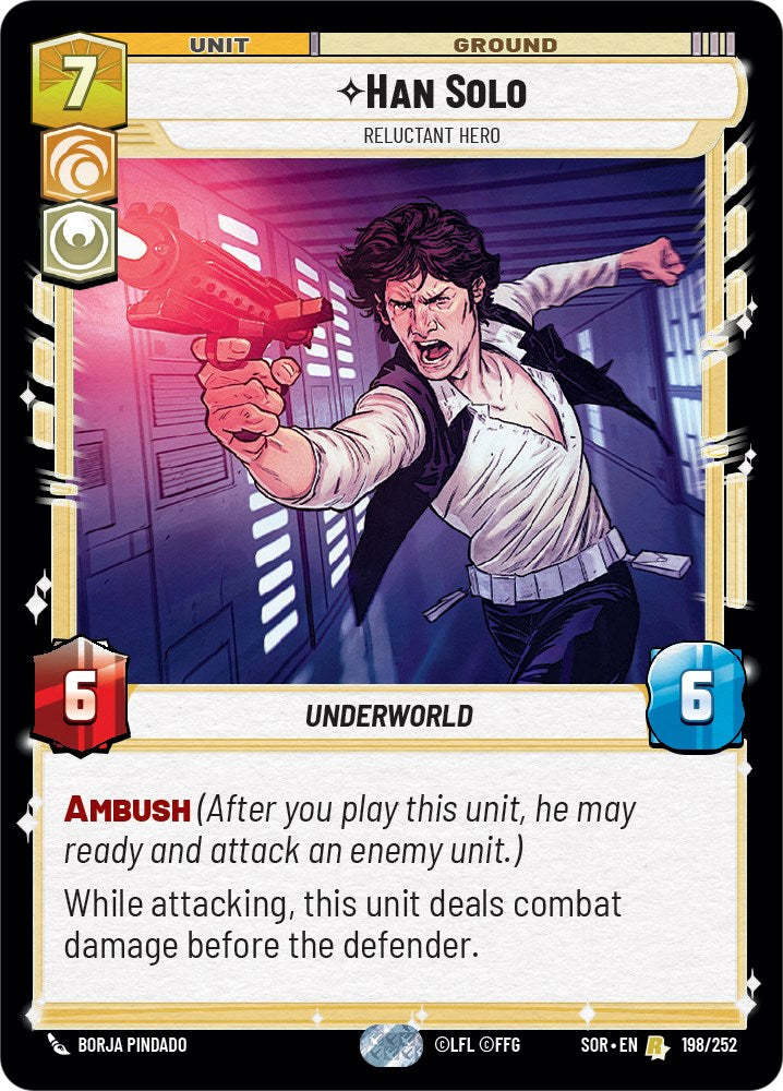 Han Solo - Relunctant Hero (198/252) [Spark of Rebellion] - The Mythic Store | 24h Order Processing