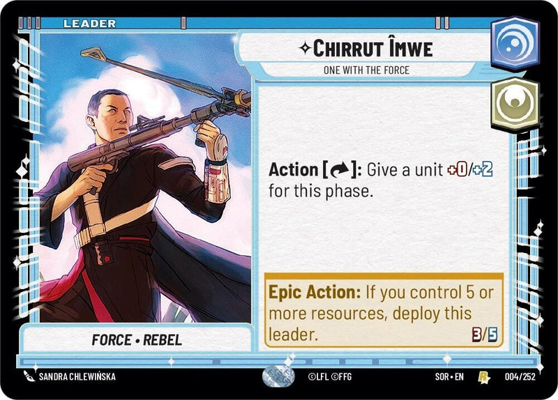 Chirrut emwe - One With The Force (004/252) [Spark of Rebellion] - The Mythic Store | 24h Order Processing