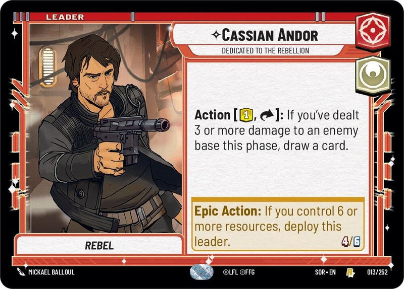 Cassian Andor - Dedicated to the Rebellion (013/252) [Spark of Rebellion] - The Mythic Store | 24h Order Processing