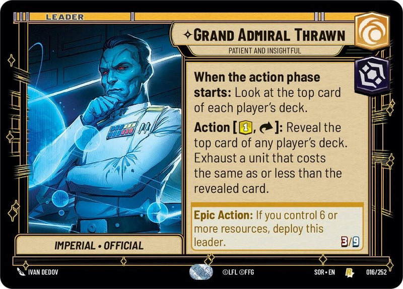 Grand Admiral Thrawn - Patient and Insightful (016/252) [Spark of Rebellion] - The Mythic Store | 24h Order Processing