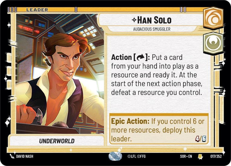 Han Solo - Audacious Smuggler (017/252) [Spark of Rebellion] - The Mythic Store | 24h Order Processing