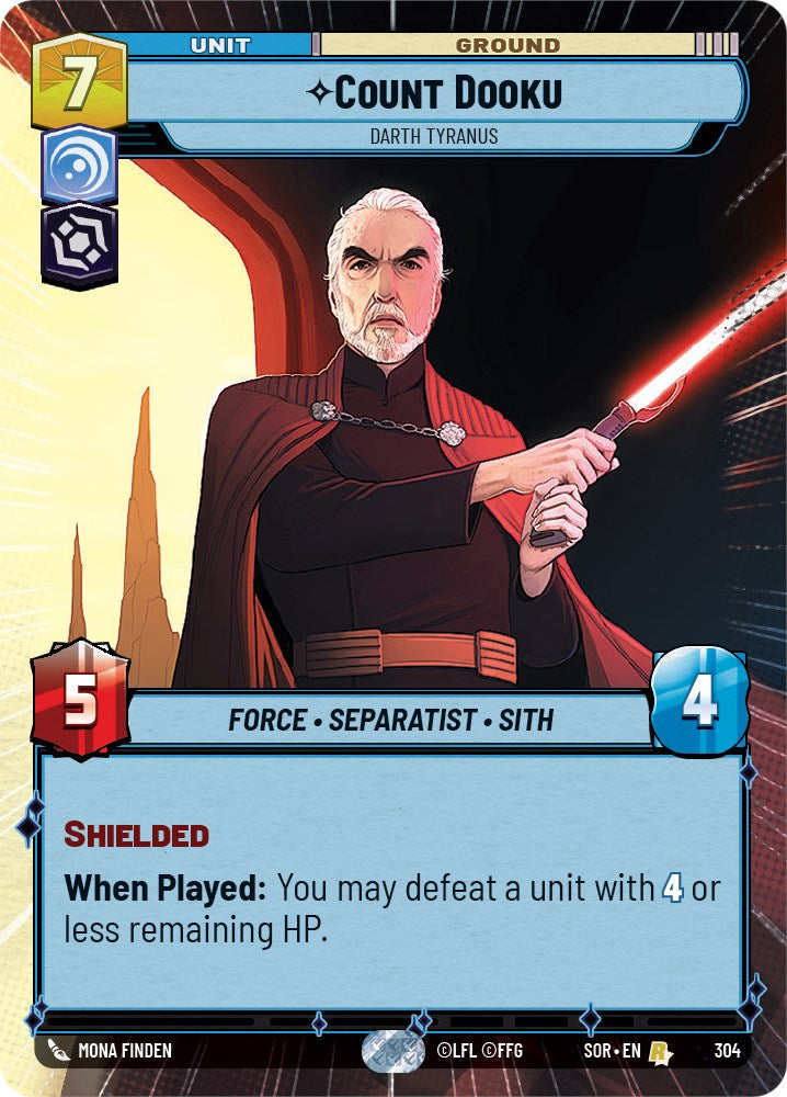 Count Dooku - Darth Tyranus (Hyperspace) (304) [Spark of Rebellion] - The Mythic Store | 24h Order Processing