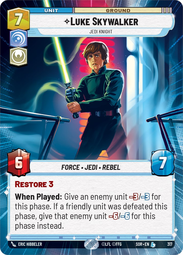 Luke Skywalker - Jedi Knight (Hyperspace) (317) [Spark of Rebellion] - The Mythic Store | 24h Order Processing