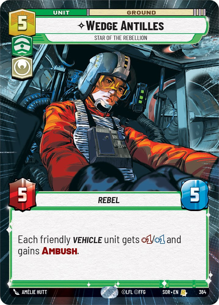 Wedge Antilles - Star of the Rebellion (Hyperspace) (364) [Spark of Rebellion] - The Mythic Store | 24h Order Processing