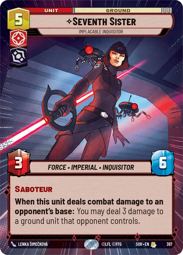 Seventh Sister - Implacable Inquisitor (Hyperspace) (397) [Spark of Rebellion] - The Mythic Store | 24h Order Processing