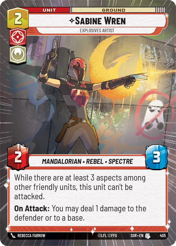 Sabine Wren - Explosives Artist (Hyperspace) (405) [Spark of Rebellion] - The Mythic Store | 24h Order Processing