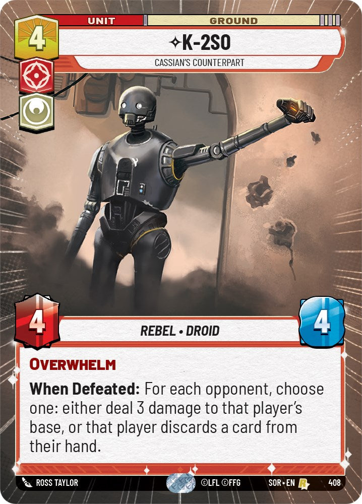 K-2SO - Cassian's Counterpart (Hyperspace) (408) [Spark of Rebellion] - The Mythic Store | 24h Order Processing