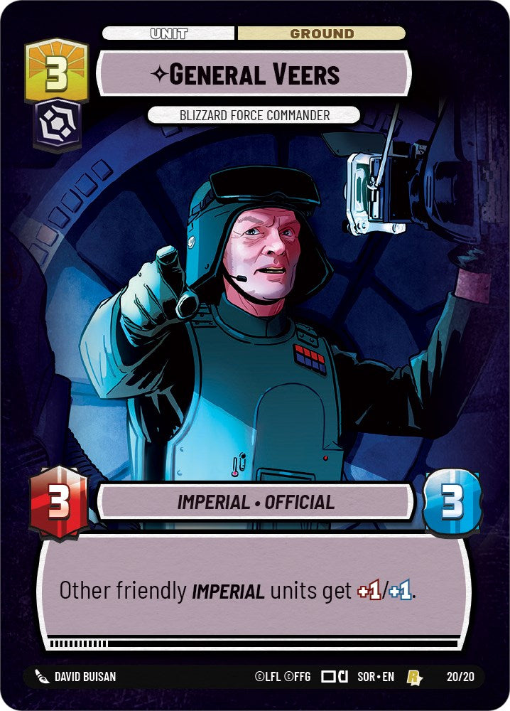 General Veers - Blizzard Force Commander (Hyperspace) (Weekly Play Promo) (491) [Spark of Rebellion Promos] - The Mythic Store | 24h Order Processing