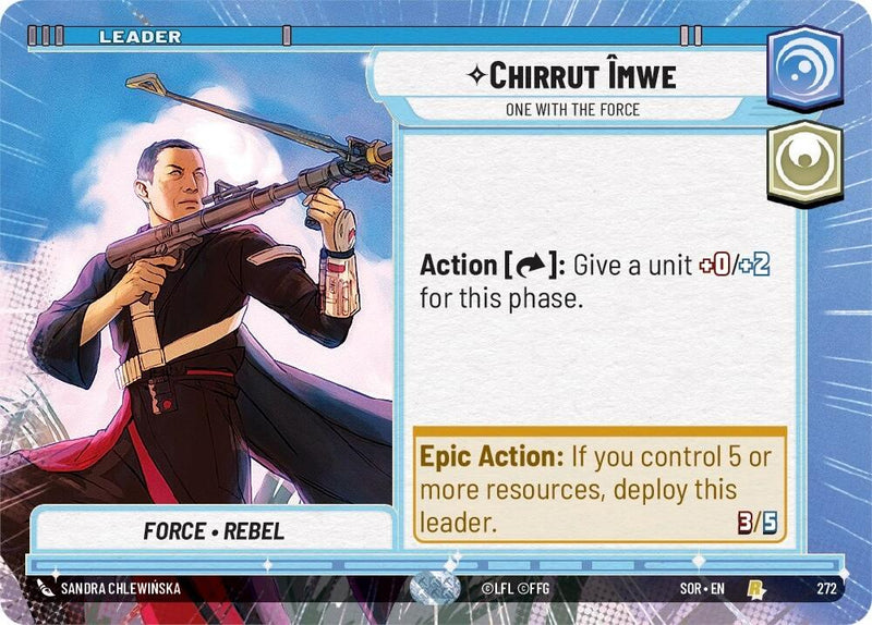 Chirrut emwe - One With The Force (Hyperspace) (272) [Spark of Rebellion] - The Mythic Store | 24h Order Processing