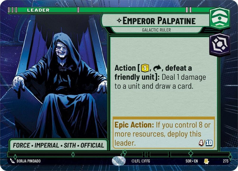 Emperor Palpatine - Galactic Ruler (Hyperspace) (273) [Spark of Rebellion] - The Mythic Store | 24h Order Processing