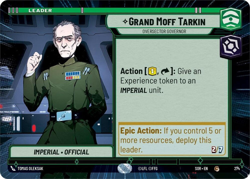 Grand Moff Tarkin - Oversector Governor (Hyperspace) (274) [Spark of Rebellion] - The Mythic Store | 24h Order Processing