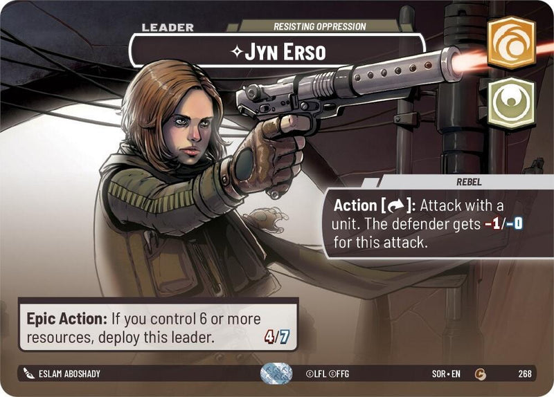 Jyn Erso - Resisting Oppression (Showcase) (268) [Spark of Rebellion] - The Mythic Store | 24h Order Processing