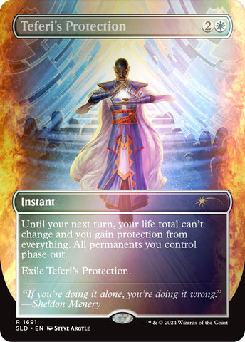 Teferi's Protection (1691) (Rainbow Foil) [Secret Lair: Sheldon's Spellbook] - The Mythic Store | 24h Order Processing