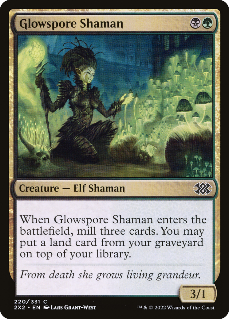 Glowspore Shaman [Double Masters 2022] - The Mythic Store | 24h Order Processing