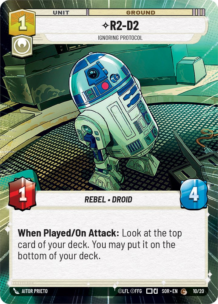 R2-D2 - Ignoring Protocol (Hyperspace) (Weekly Play Promo) (10/20) [Spark of Rebellion Promos] - The Mythic Store | 24h Order Processing