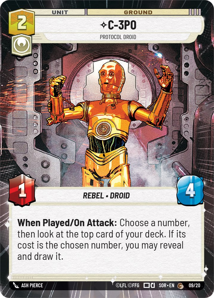 C-3PO - Protocol Droid (Hyperspace) (Weekly Play Promo) (9/20) [Spark of Rebellion Promos] - The Mythic Store | 24h Order Processing