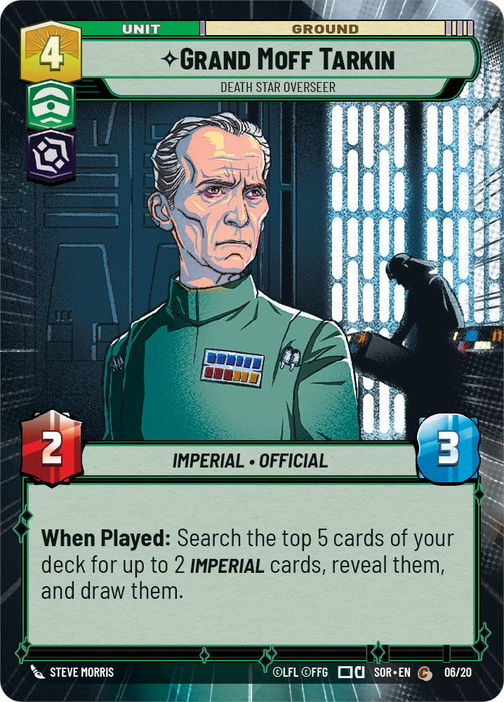 Grand Moff Tarkin - Death Star Overseer (Hyperspace) (Weekly Play Promo) (6/20) [Spark of Rebellion Promos] - The Mythic Store | 24h Order Processing