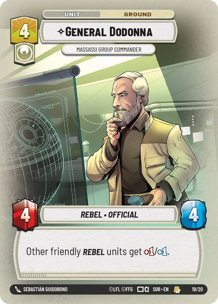 General Dodonna - Massassi Group Commander (Weekly Play Promo) (19/20) [Spark of Rebellion Promos] - The Mythic Store | 24h Order Processing