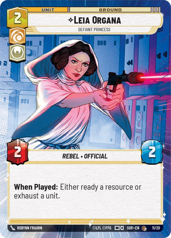 Leia Organa - Defiant Princess (11/20) [Spark of Rebellion: Weekly Play] - The Mythic Store | 24h Order Processing