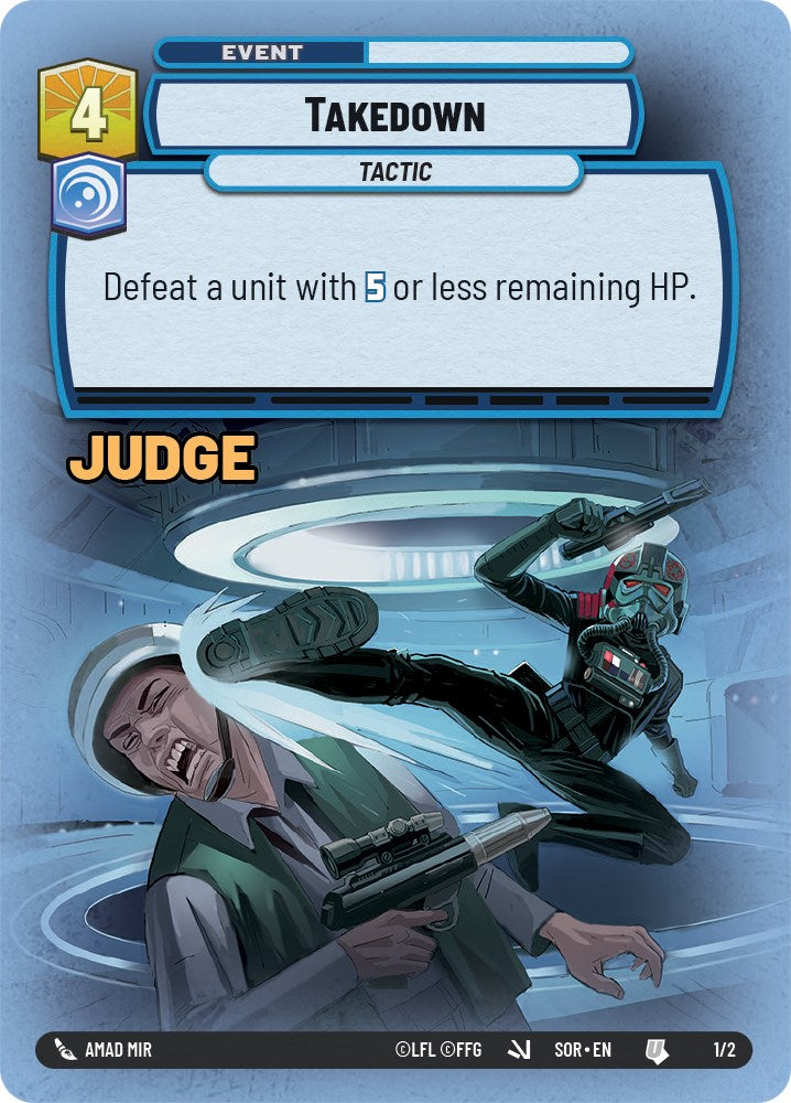 Takedown (Judge Promo) (1/2) [Spark of Rebellion Promos] - The Mythic Store | 24h Order Processing