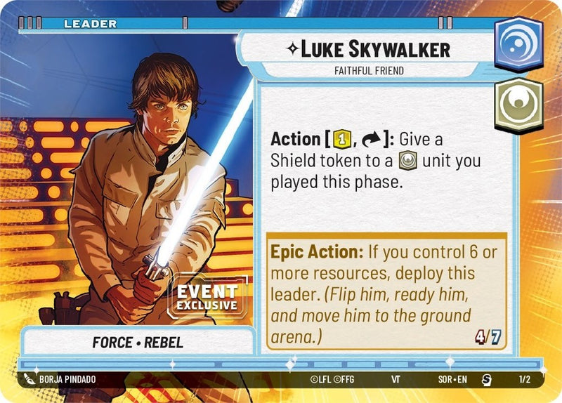 Luke Skywalker - Faithful Friend (Hyperspace) (Event Promo) (1/2) [Miscellaneous] - The Mythic Store | 24h Order Processing