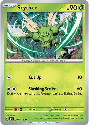 Scyther (001/162) [Scarlet & Violet: Temporal Forces] - The Mythic Store | 24h Order Processing