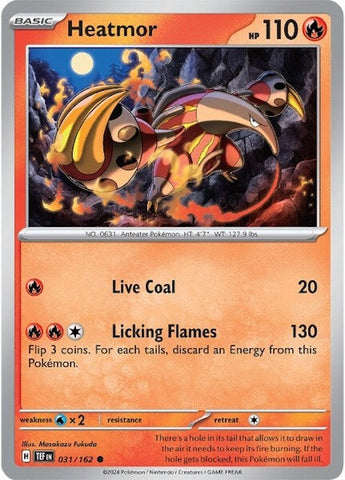 Heatmor (031/162) [Scarlet & Violet: Temporal Forces] - The Mythic Store | 24h Order Processing