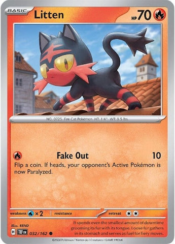 Litten (032/162) [Scarlet & Violet: Temporal Forces] - The Mythic Store | 24h Order Processing