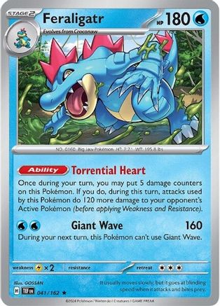 Feraligatr (041/162) [Scarlet & Violet: Temporal Forces] - The Mythic Store | 24h Order Processing