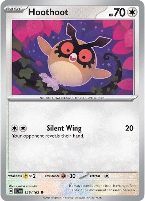 Hoothoot (126/162) [Scarlet & Violet: Temporal Forces] - The Mythic Store | 24h Order Processing