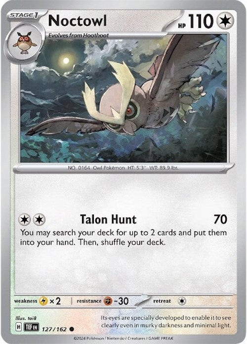 Noctowl (127/162) [Scarlet & Violet: Temporal Forces] - The Mythic Store | 24h Order Processing