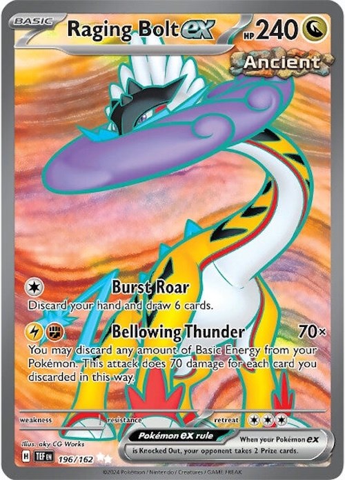 Raging Bolt ex (196/162) [Scarlet & Violet: Temporal Forces] - The Mythic Store | 24h Order Processing