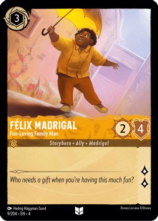 Felix Madrigal - Fun-Loving Family Man (9/204) [Ursula's Return] - The Mythic Store | 24h Order Processing