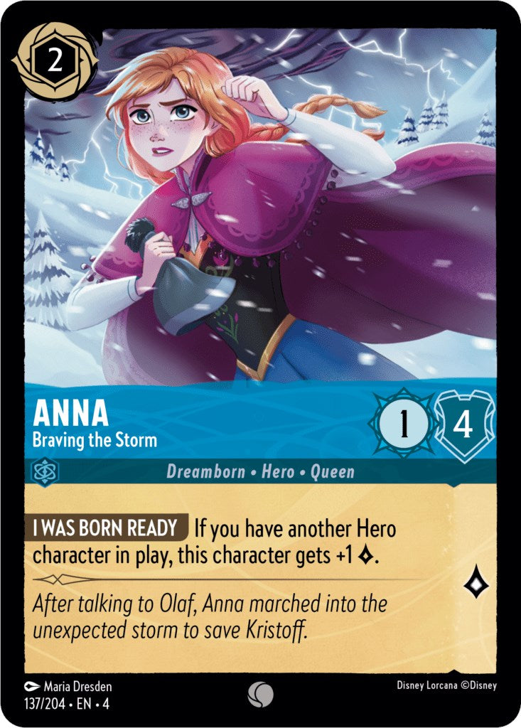 Anna - Braving the Storm (137/204) [Ursula's Return] - The Mythic Store | 24h Order Processing