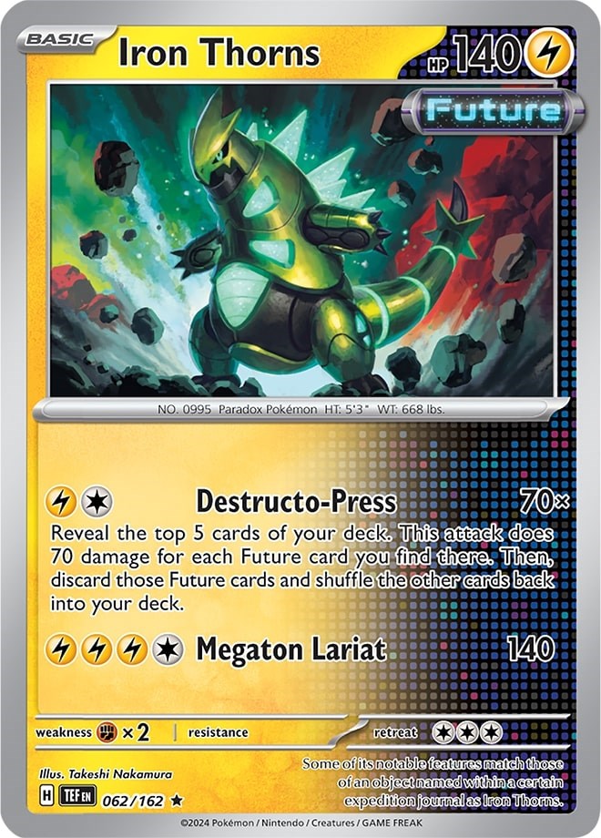 Iron Thorns (062/162) (Theme Deck Exclusive) [Scarlet & Violet: Temporal Forces] - The Mythic Store | 24h Order Processing