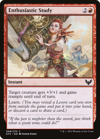 Enthusiastic Study [Strixhaven: School of Mages] - The Mythic Store | 24h Order Processing