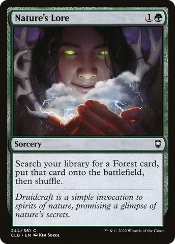 Nature's Lore [Commander Legends: Battle for Baldur's Gate] - The Mythic Store | 24h Order Processing