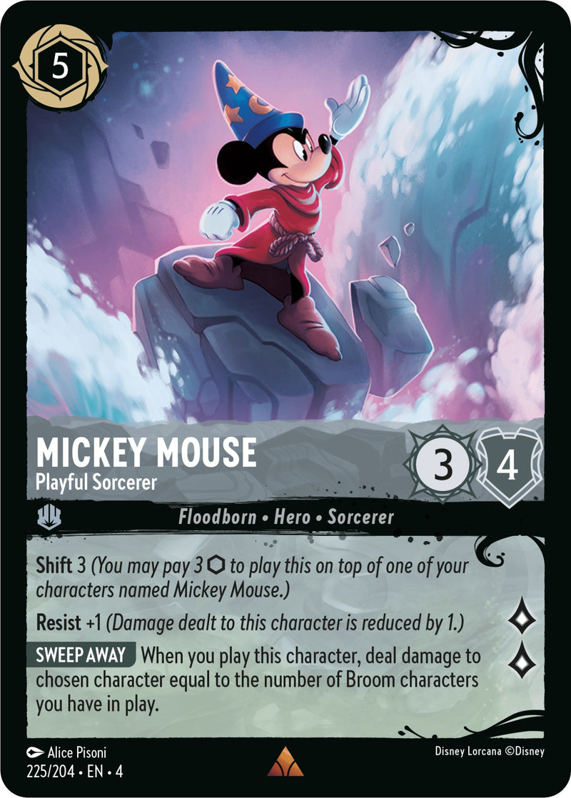 Mickey Mouse - Playful Sorcerer (225/204) (225/204) [Illumineer's Quest: Deep Trouble] - The Mythic Store | 24h Order Processing